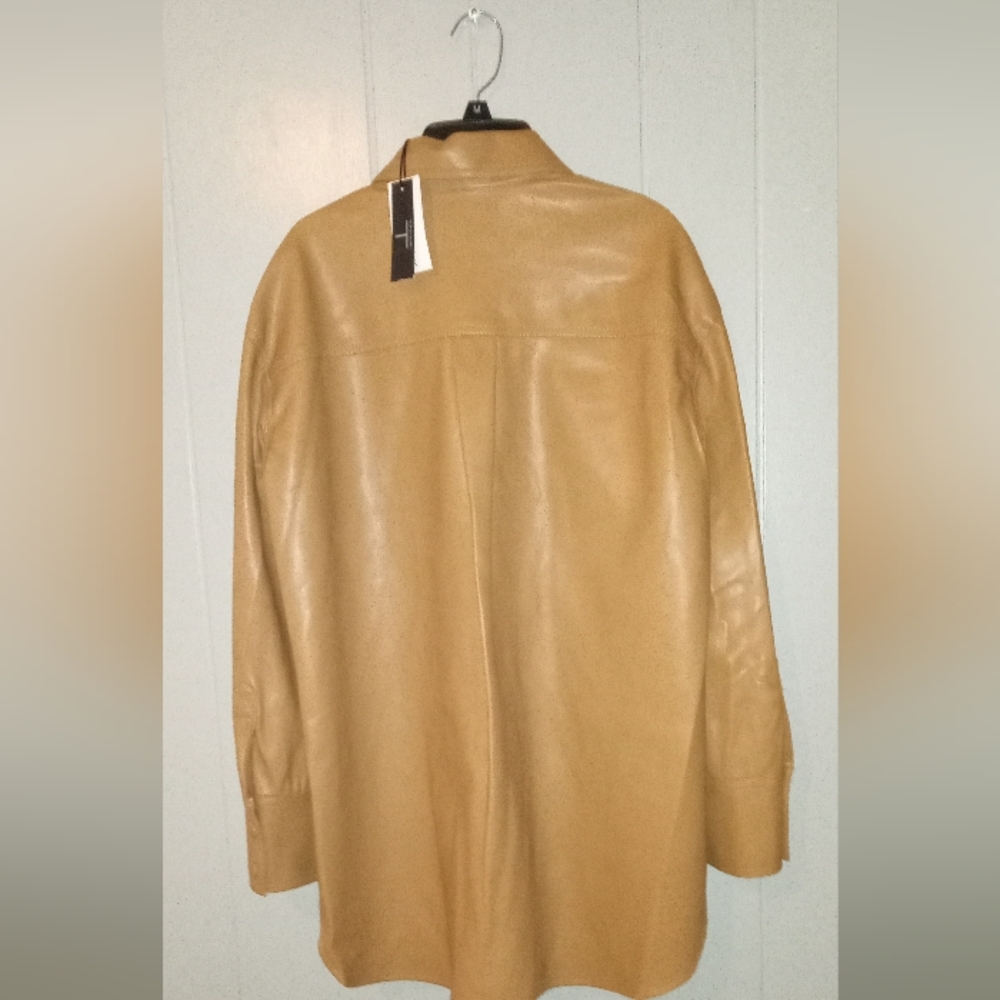 Brown Leather Women's Jacket - Picture 4 of 6